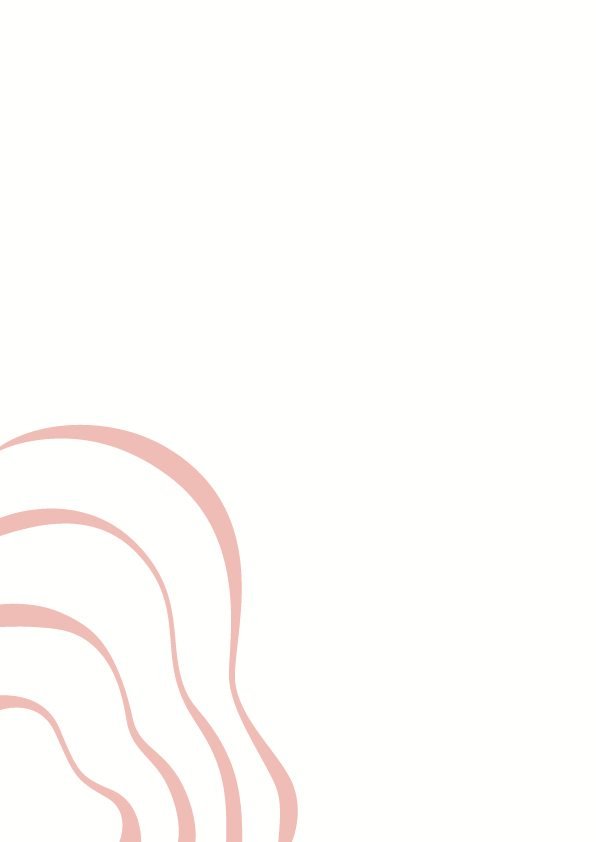Folha A4 branca só com a padronagem de ondas em rosa no canto inferior